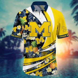 Michigan Wolverines NCAA Flower Hawaii Shirt For Fans Ver 7