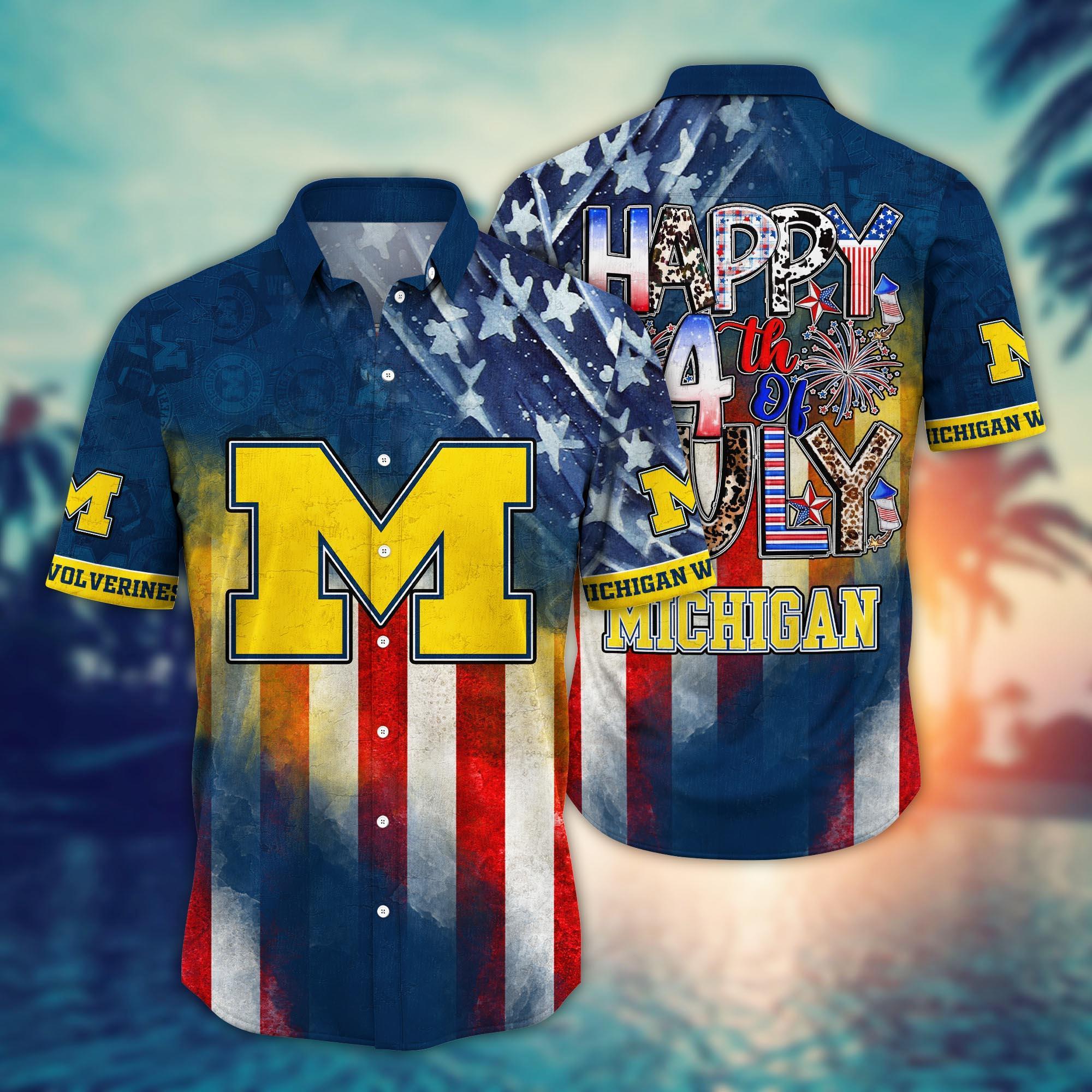 Michigan Wolverines NCAA Hawaii Shirt Ver 2