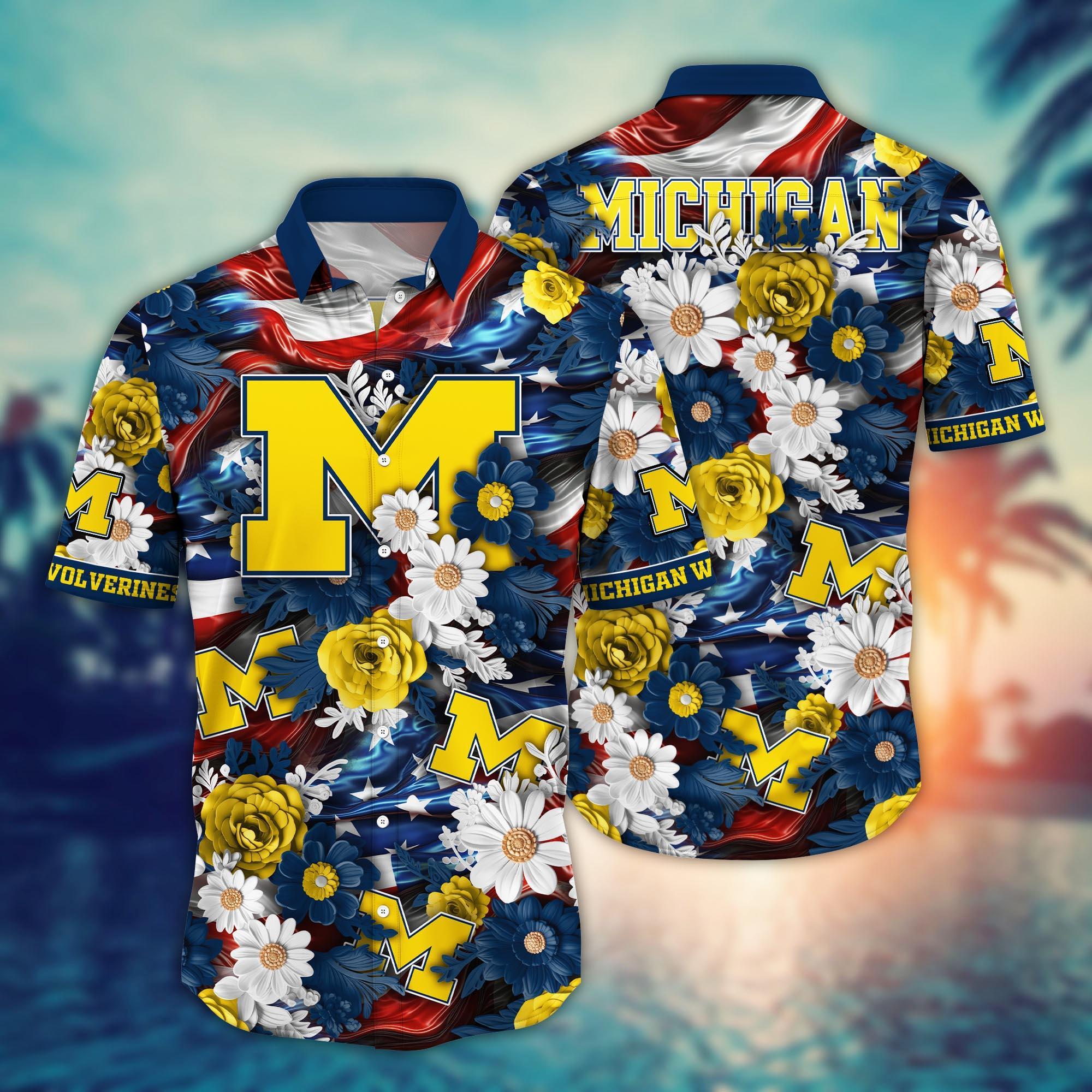Michigan Wolverines NCAA Hawaii Shirt Ver 3