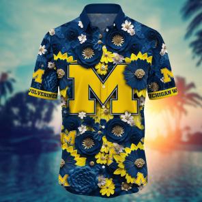 Michigan Wolverines NCAA Hawaiian Shirt for This Summer Customize Shirt Any Team