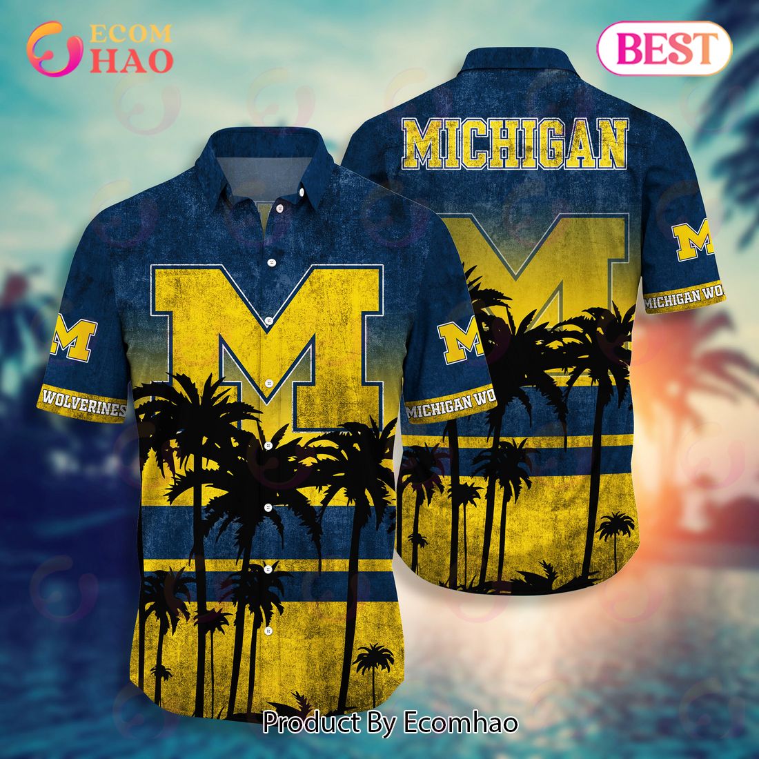 Michigan Wolverines Trending Style: Hawaii Shirt & Shorts Hot for Summer