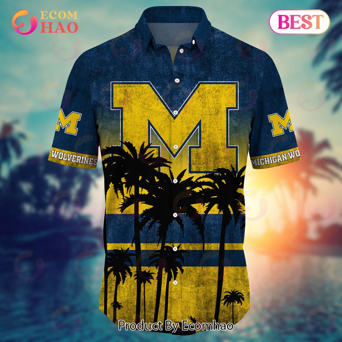 Michigan Wolverines Trending Style: Hawaii Shirt & Shorts Hot for Summer