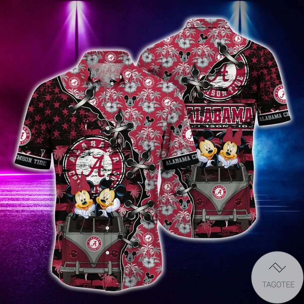 Mickey Mouse Alabama Crimson Tide NCAA Hawaiian Shirt for Men