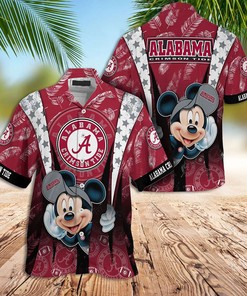 Mickey Mouse Alabama Crimson Tide NCAA Hawaiian Shirt for Women