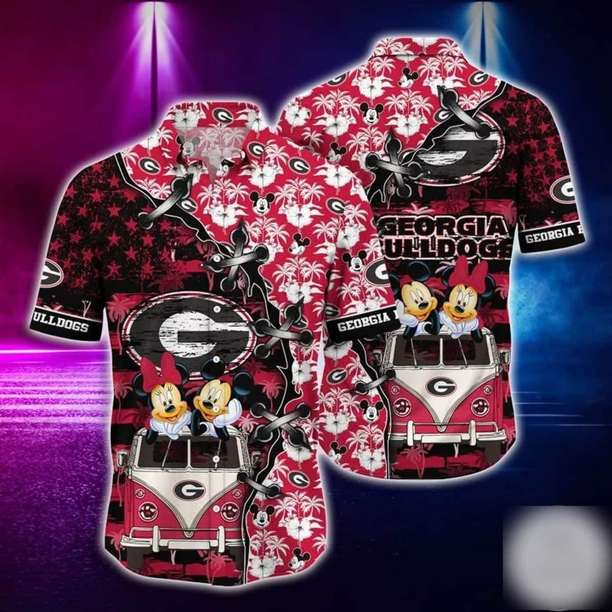 Mickey Mouse Georgia Bulldogs UGA Hawaiian Shirt - Perfect Gift