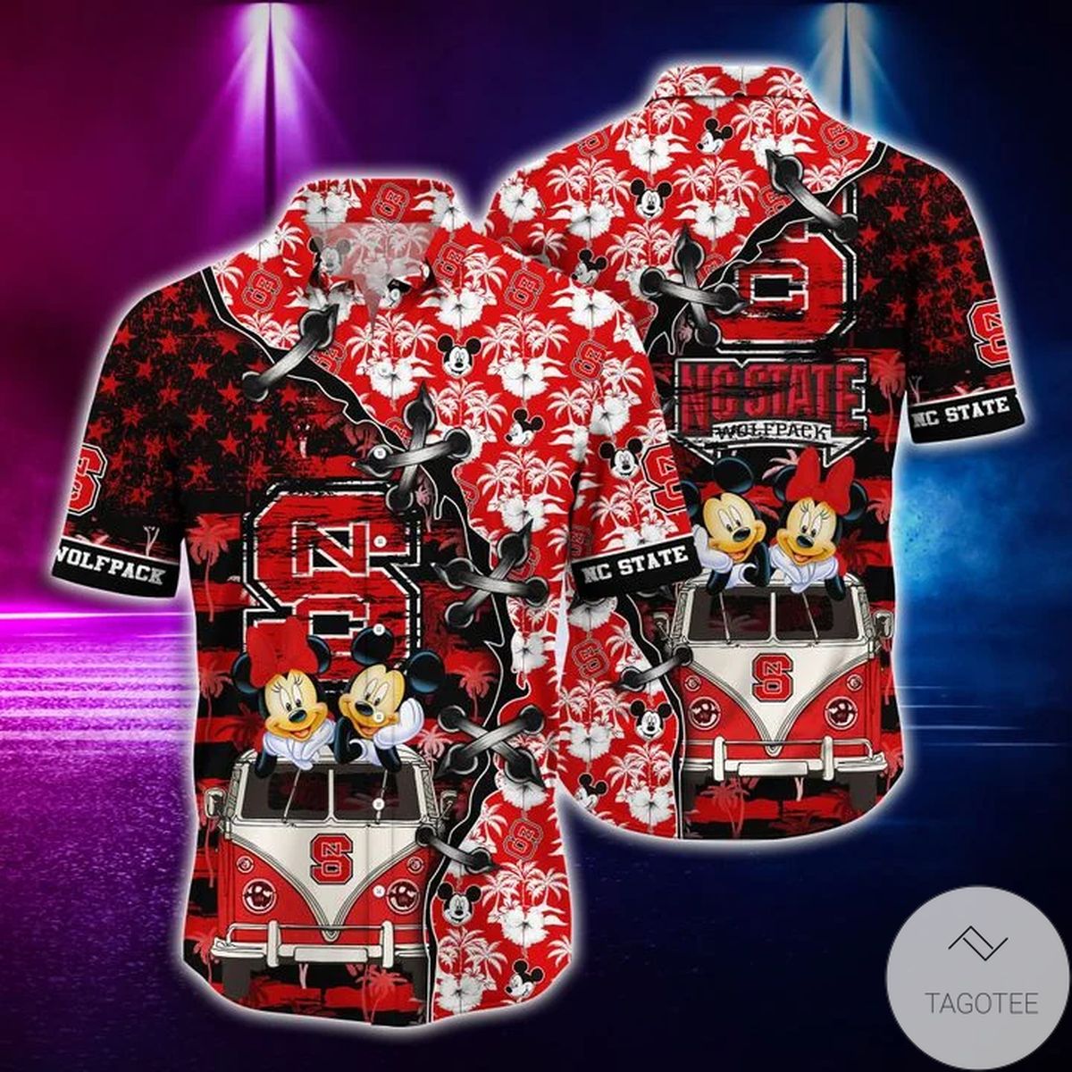 Mickey Mouse NC State Wolfpack NCAA Hawaiian Shirt - A Fun Addition to Your Wardrobe.