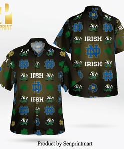 Mickey Mouse Notre Dame Fighting Irish NCAA Hawaiian Shirt for Men and Women Fans