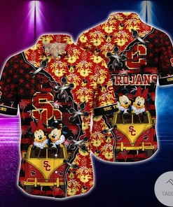 Mickey Mouse USC Trojans NCAA Hawaiian Shirt - Fun and Cute Fan Gear for All Ages