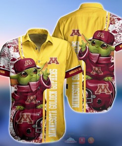 Minnesota Golden Gophers Baby Yoda Hawaiian Shirt, Perfect for Summer 