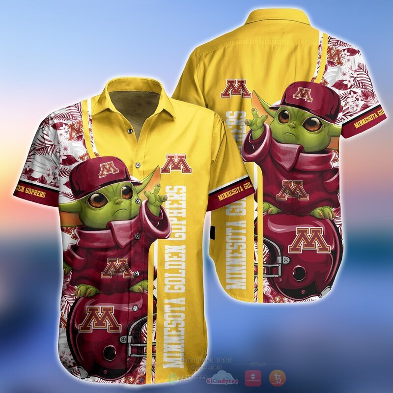 Minnesota Golden Gophers Baby Yoda Hawaiian Shirt, Perfect for Summer