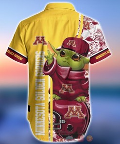 Minnesota Golden Gophers Baby Yoda Hawaiian Shirt, Perfect for Summer