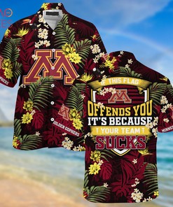 Minnesota Golden Gophers Hawaiian Shirt And Shorts For Summer, Tropical Patterns For Fans 