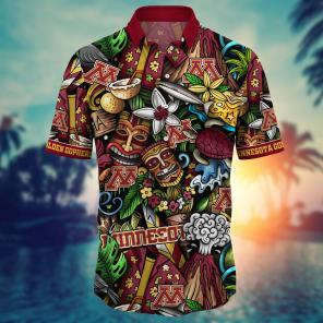 Minnesota Golden Gophers NCAA Flower Hawaii Shirt For Fans Ver 18