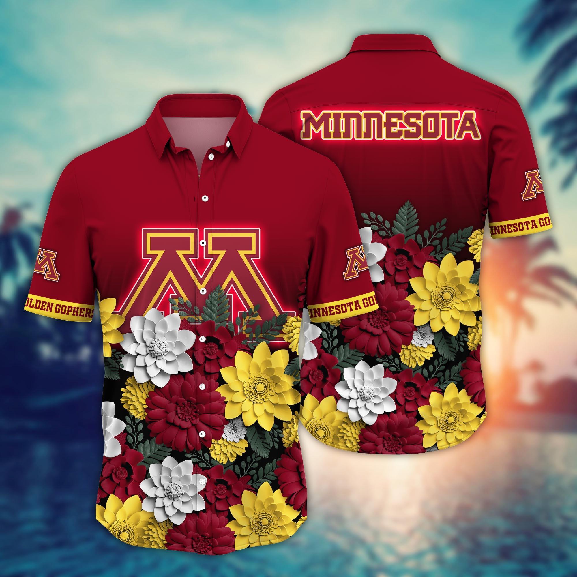 Minnesota Golden Gophers NCAA Flower Hawaii Shirt For Fans Ver 26