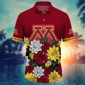 Minnesota Golden Gophers NCAA Flower Hawaii Shirt For Fans Ver 26