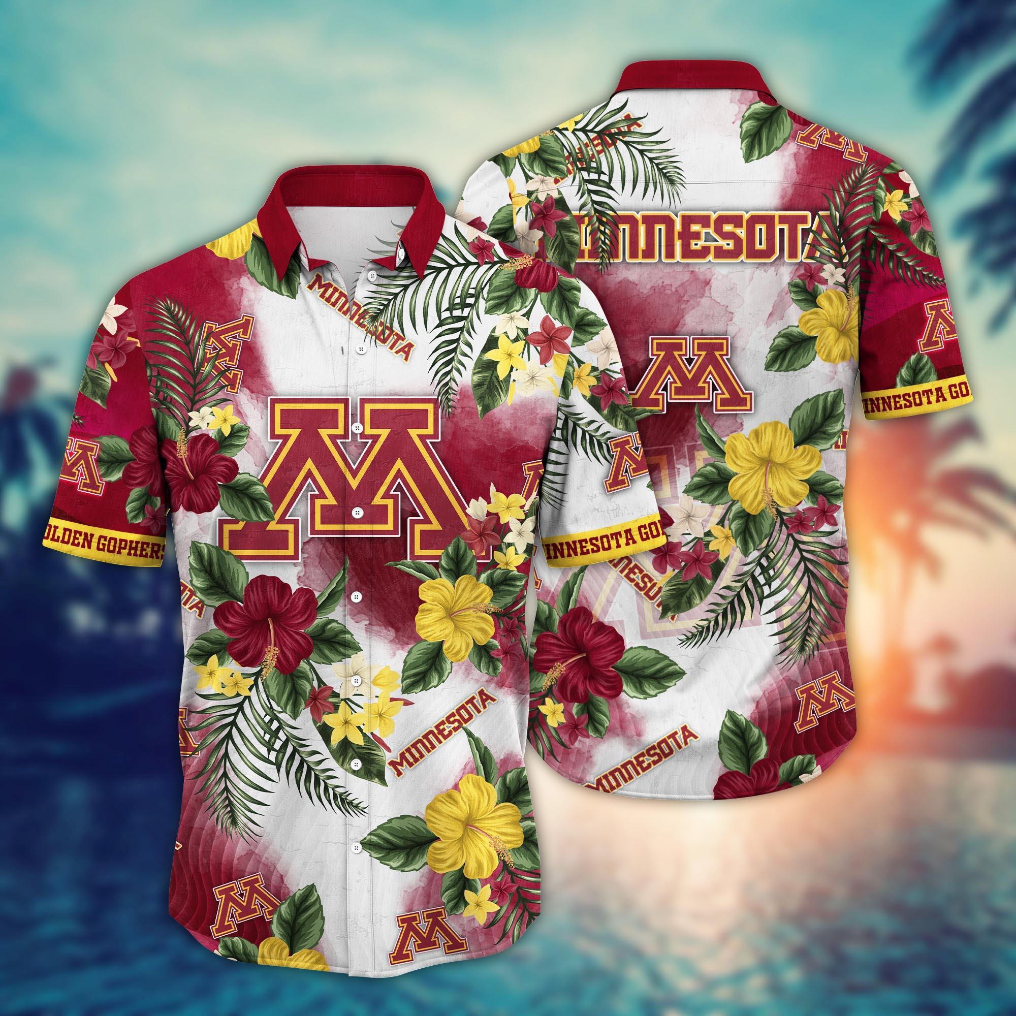 Minnesota Golden Gophers NCAA Flower Hawaii Shirt For Fans Ver 27