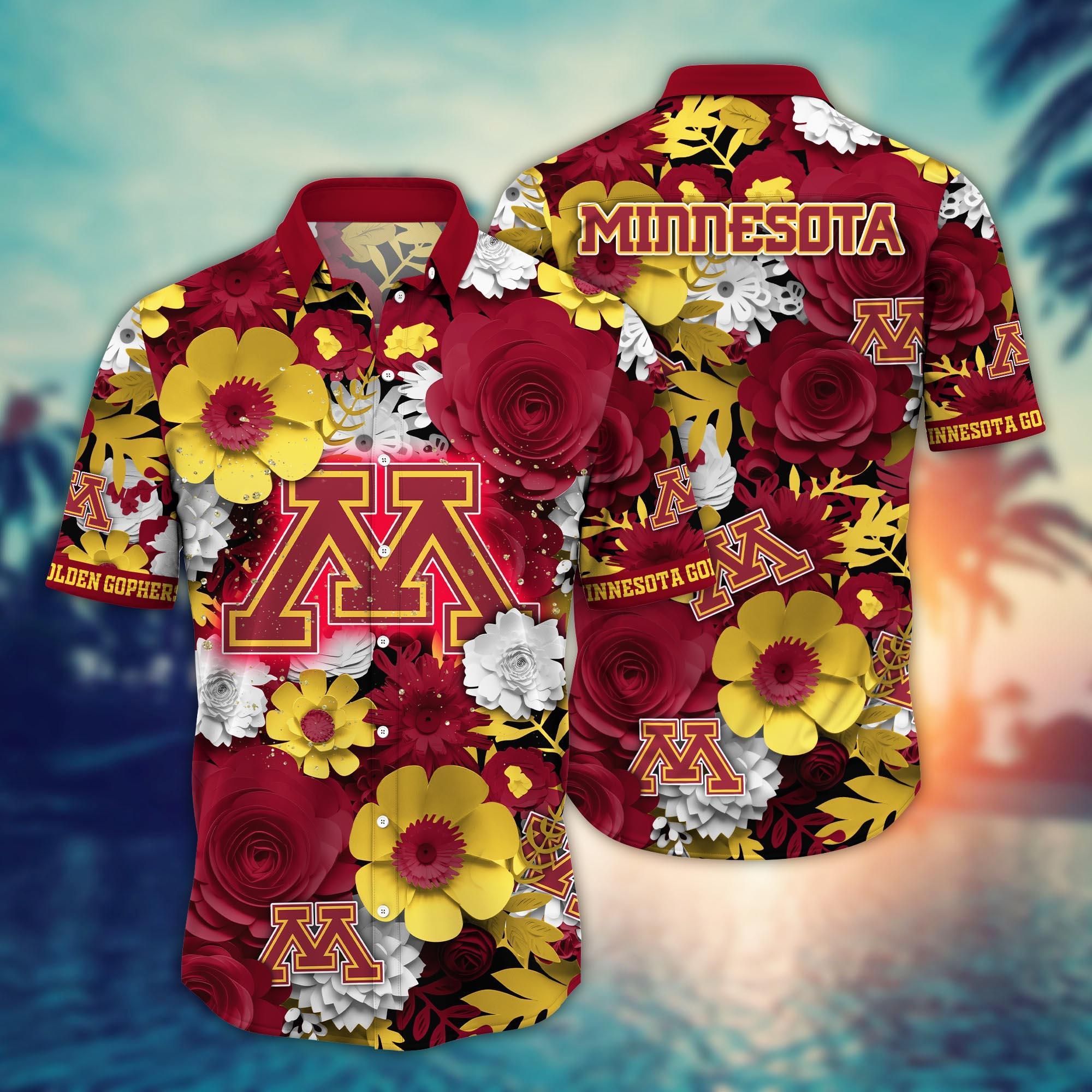 Minnesota Golden Gophers NCAA Flower Hawaii Shirt For Fans Ver 35
