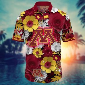 Minnesota Golden Gophers NCAA Flower Hawaii Shirt For Fans Ver 35