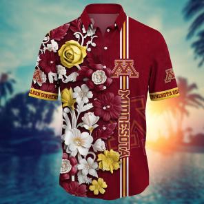 Minnesota Golden Gophers NCAA Flower Hawaii Shirt For Fans Ver 37