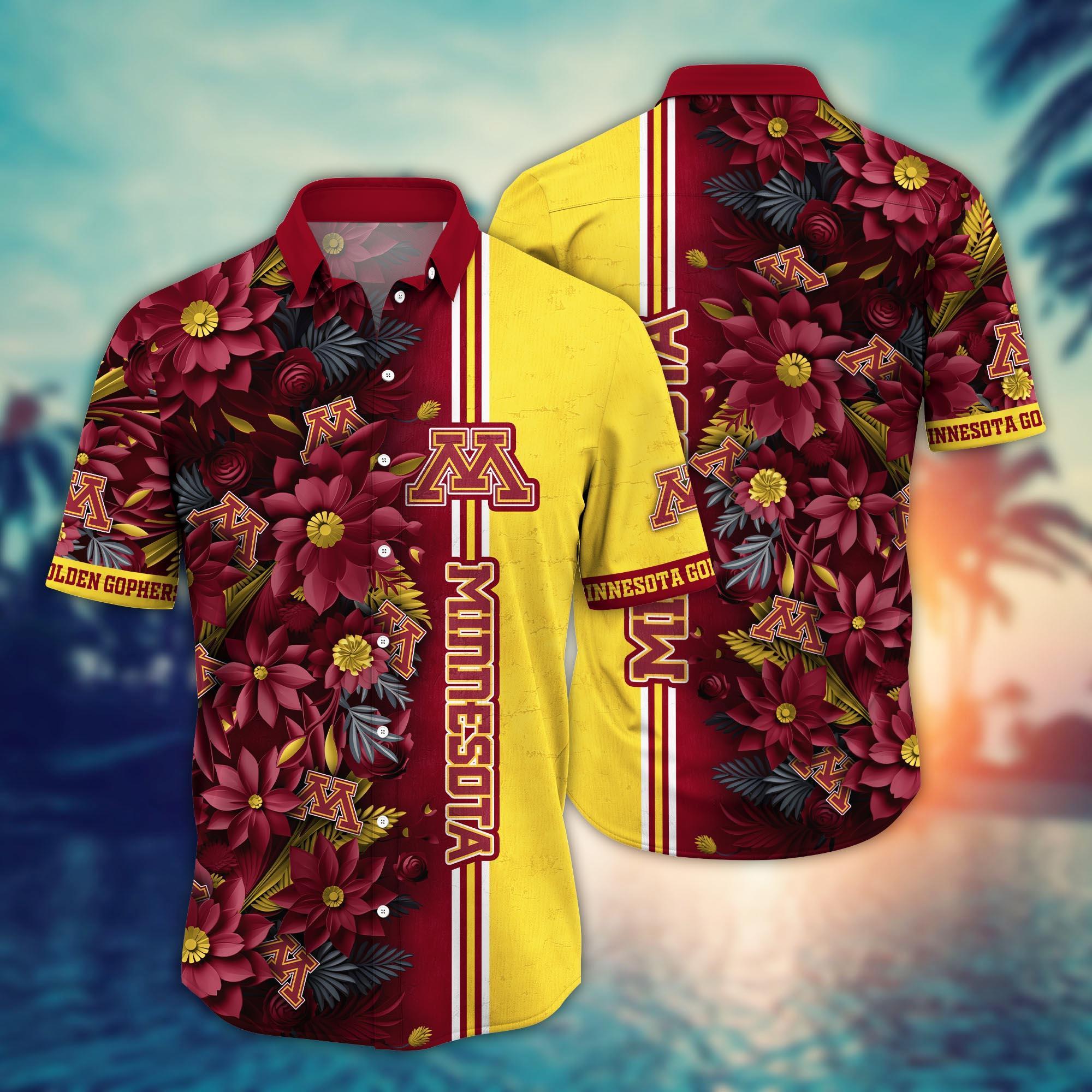 Minnesota Golden Gophers NCAA Flower Hawaii Shirt For Fans Ver 4