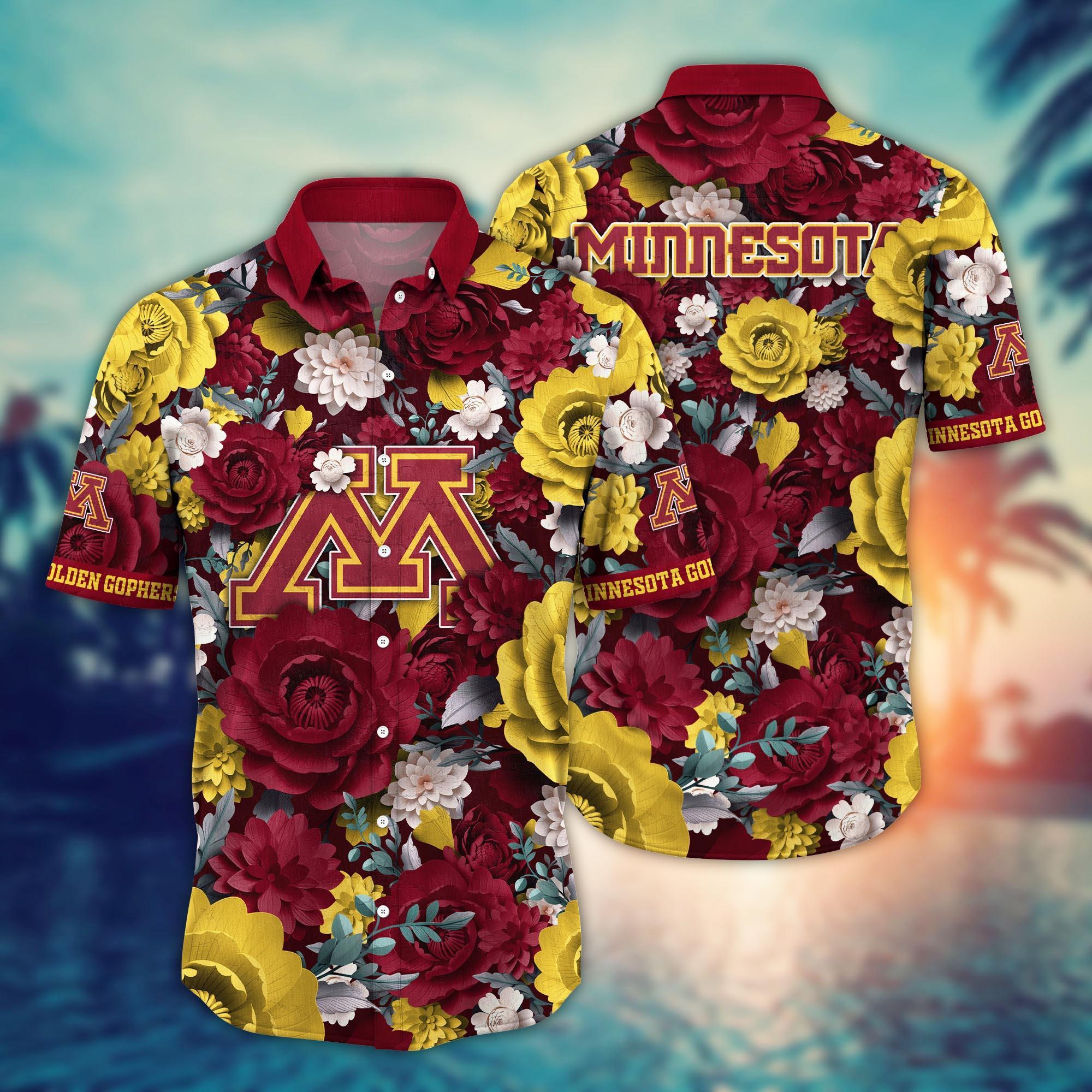 Minnesota Golden Gophers NCAA Flower Hawaii Shirt For Fans Ver 8