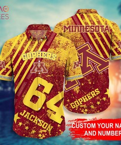 Minnesota Golden Gophers Personalized Hawaiian Shirt - Trendy and Personalized Shirt Design for Gophers Fans