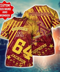 Minnesota Golden Gophers Personalized Hawaiian Shirt - Trendy and Personalized Shirt Design for Gophers Fans