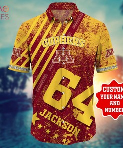Minnesota Golden Gophers Personalized Hawaiian Shirt - Trendy and Personalized Shirt Design for Gophers Fans
