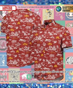 Minnesota Golden Gophers Reyn Spooner Performance Maroon Hawaiian Shirt