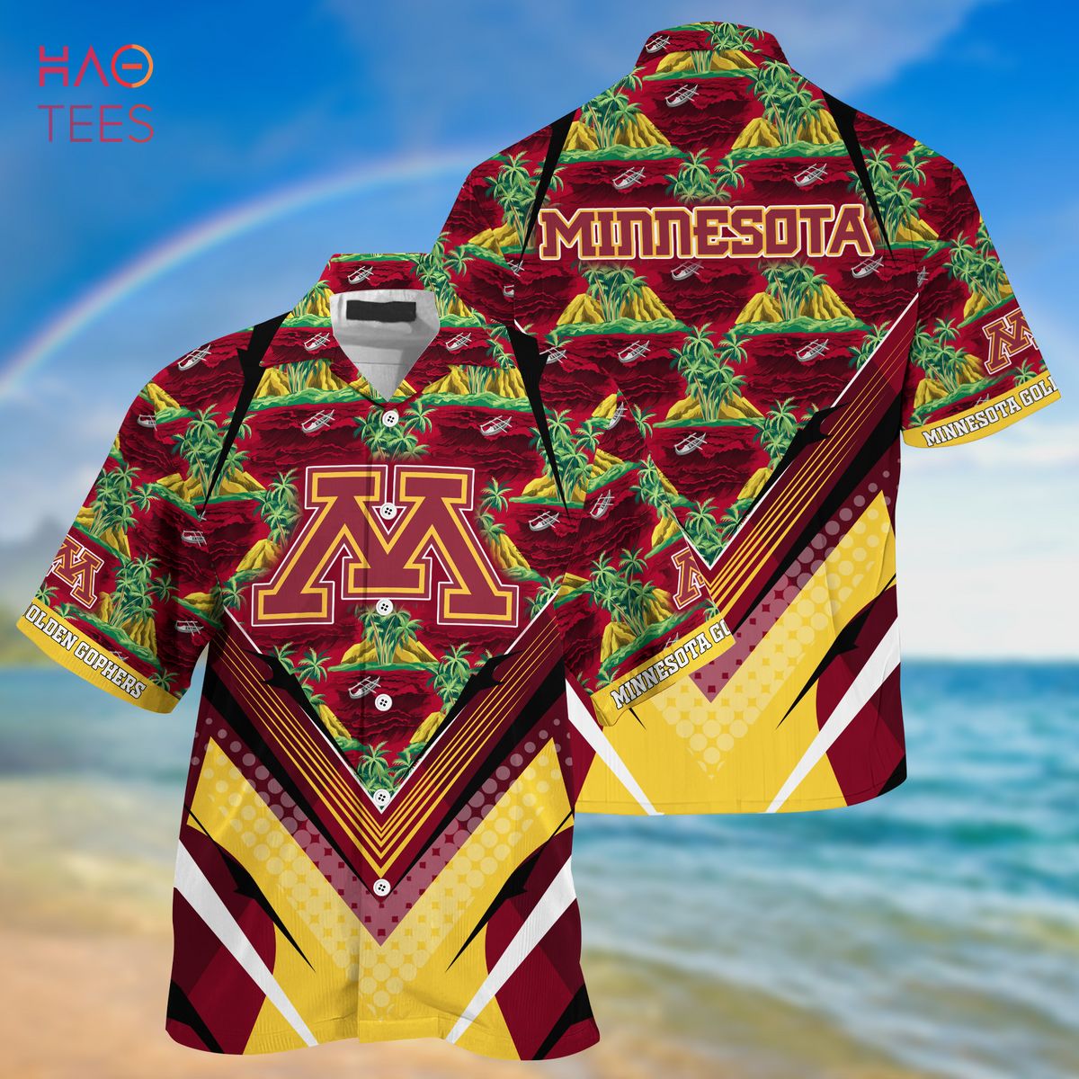 Minnesota Golden Gophers Summer Hawaiian Shirt And Shorts For Sports Fans