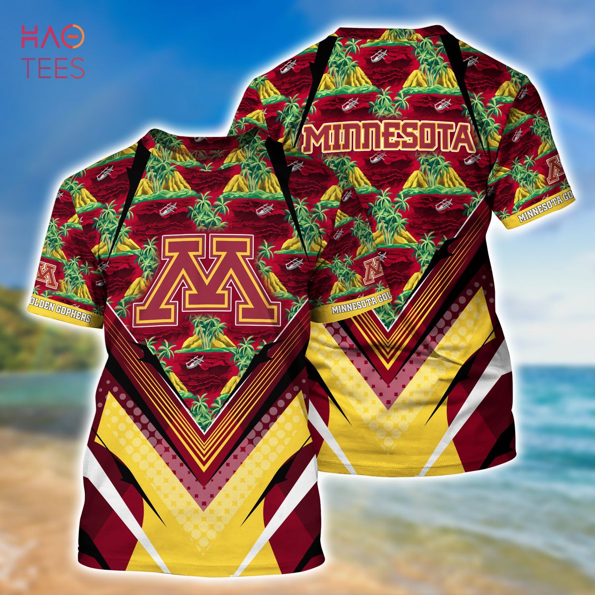 Minnesota Golden Gophers Summer Hawaiian Shirt And Shorts For Sports Fans