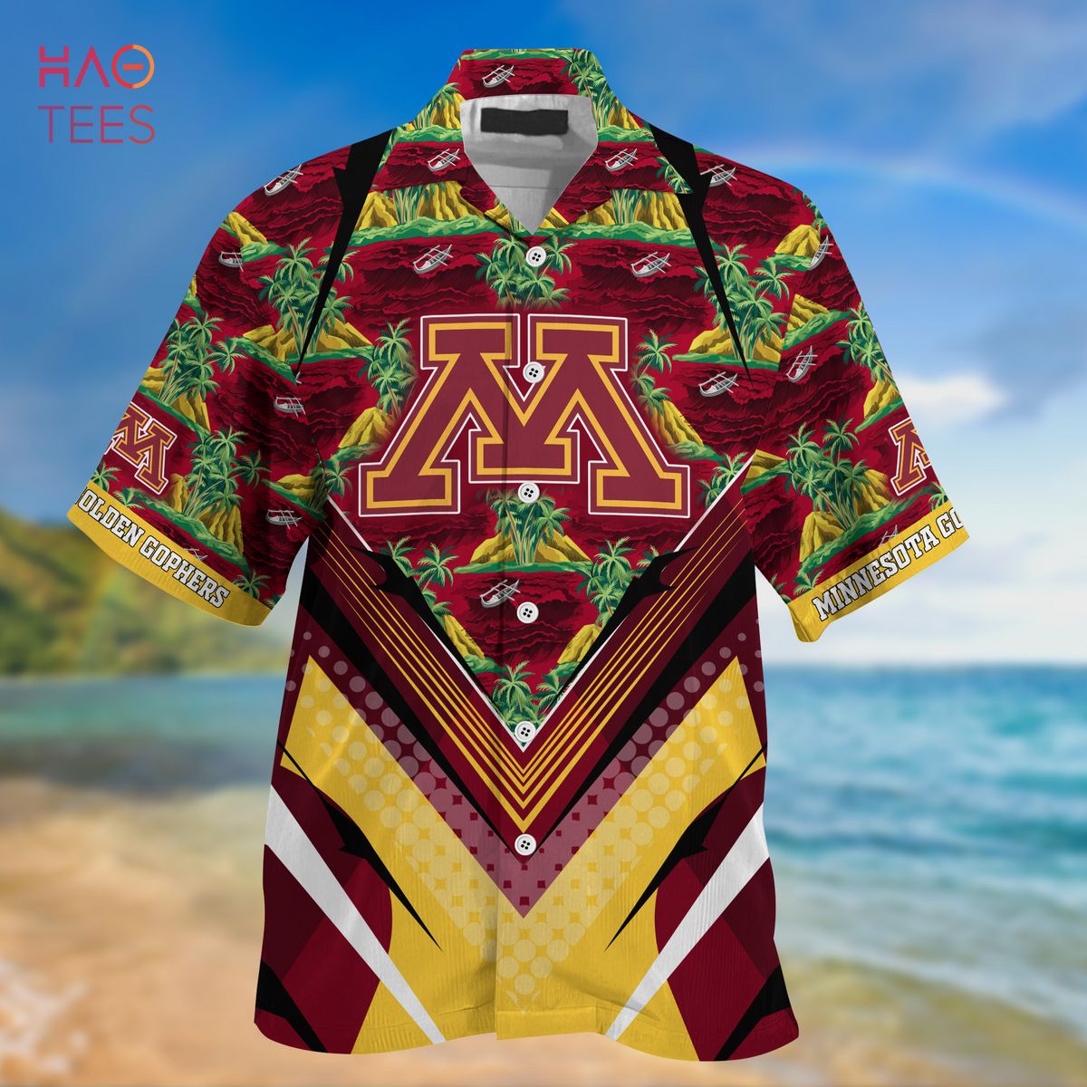 Minnesota Golden Gophers Summer Hawaiian Shirt And Shorts For Sports Fans