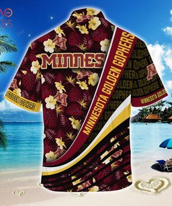 Minnesota Golden Gophers Summer Hawaiian Shirt with Tropical Flower Pattern for NCAA Enthusiasts