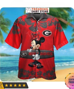 Minnie Mouse Georgia Bulldogs UGA Hawaiian Shirt - Perfect Gift