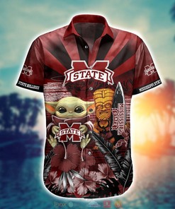 Mississippi State Bulldogs Baby Yoda NCAA Hawaiian Shirt, Shorts - Cute and Trendy Hawaiian Shirt for Baby Yoda Fans