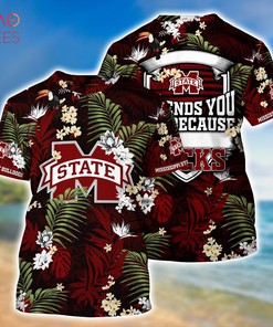 Mississippi State Bulldogs Hawaiian Shirt And Shorts For Summer, Tropical Patterns For Fans