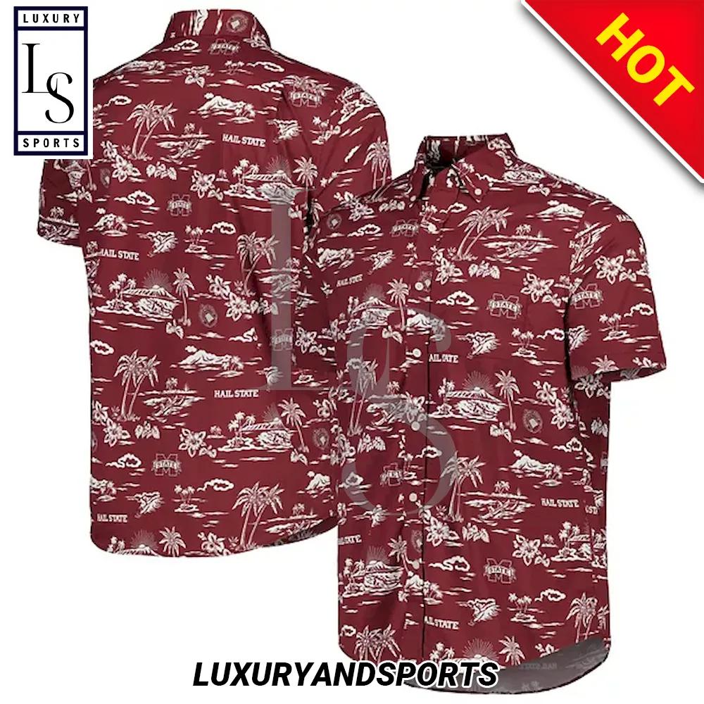 Mississippi State Bulldogs Island Custom Hawaiian Shirt - Customized with Island Vibes for Bulldogs Fans