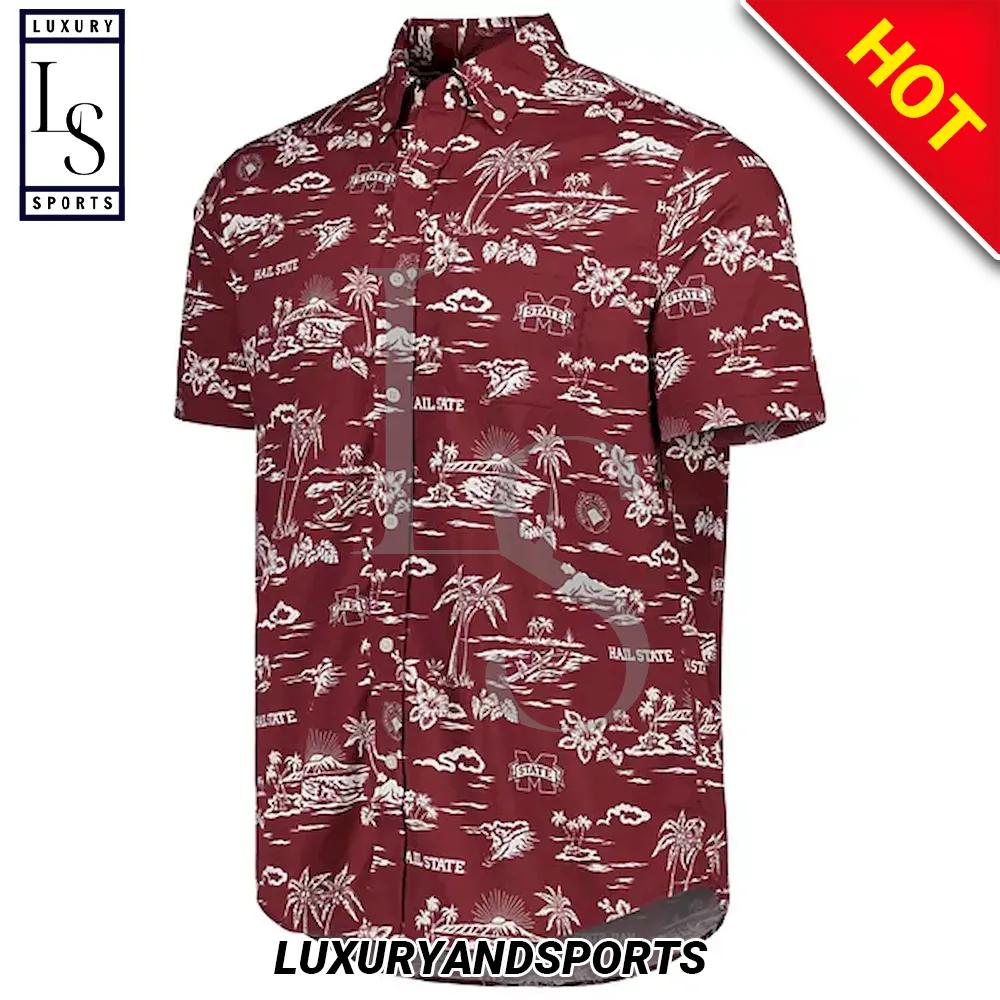 Mississippi State Bulldogs Island Custom Hawaiian Shirt - Customized with Island Vibes for Bulldogs Fans