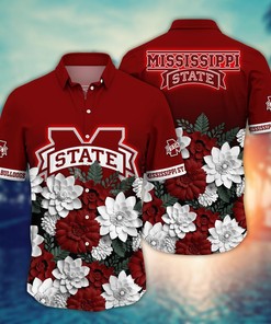 Mississippi State Bulldogs NCAA Flower Hawaii Shirt For Fans Ver 13
