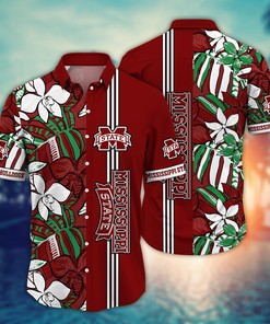 Mississippi State Bulldogs NCAA Flower Hawaii Shirt For Fans Ver 15