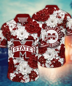 Mississippi State Bulldogs NCAA Flower Hawaii Shirt For Fans Ver 16