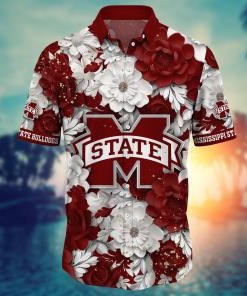 Mississippi State Bulldogs NCAA Flower Hawaii Shirt For Fans Ver 16