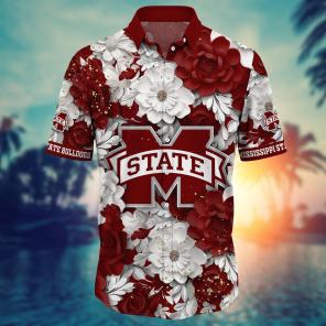 Mississippi State Bulldogs NCAA Flower Hawaii Shirt For Fans Ver 16