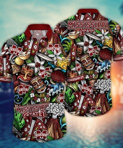Mississippi State Bulldogs NCAA Flower Hawaii Shirt For Fans Ver 17