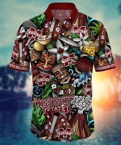 Mississippi State Bulldogs NCAA Flower Hawaii Shirt For Fans Ver 17