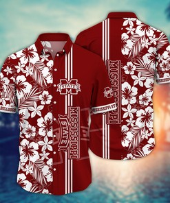 Mississippi State Bulldogs NCAA Flower Hawaii Shirt For Fans Ver 19