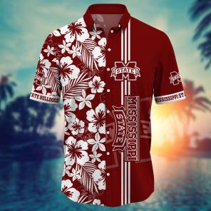 Mississippi State Bulldogs NCAA Flower Hawaii Shirt For Fans Ver 19