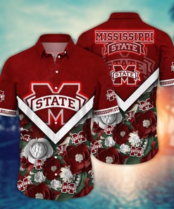 Mississippi State Bulldogs NCAA Flower Hawaii Shirt For Fans Ver 20