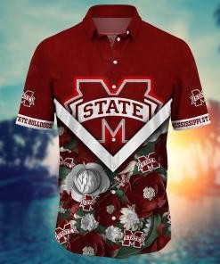 Mississippi State Bulldogs NCAA Flower Hawaii Shirt For Fans Ver 20