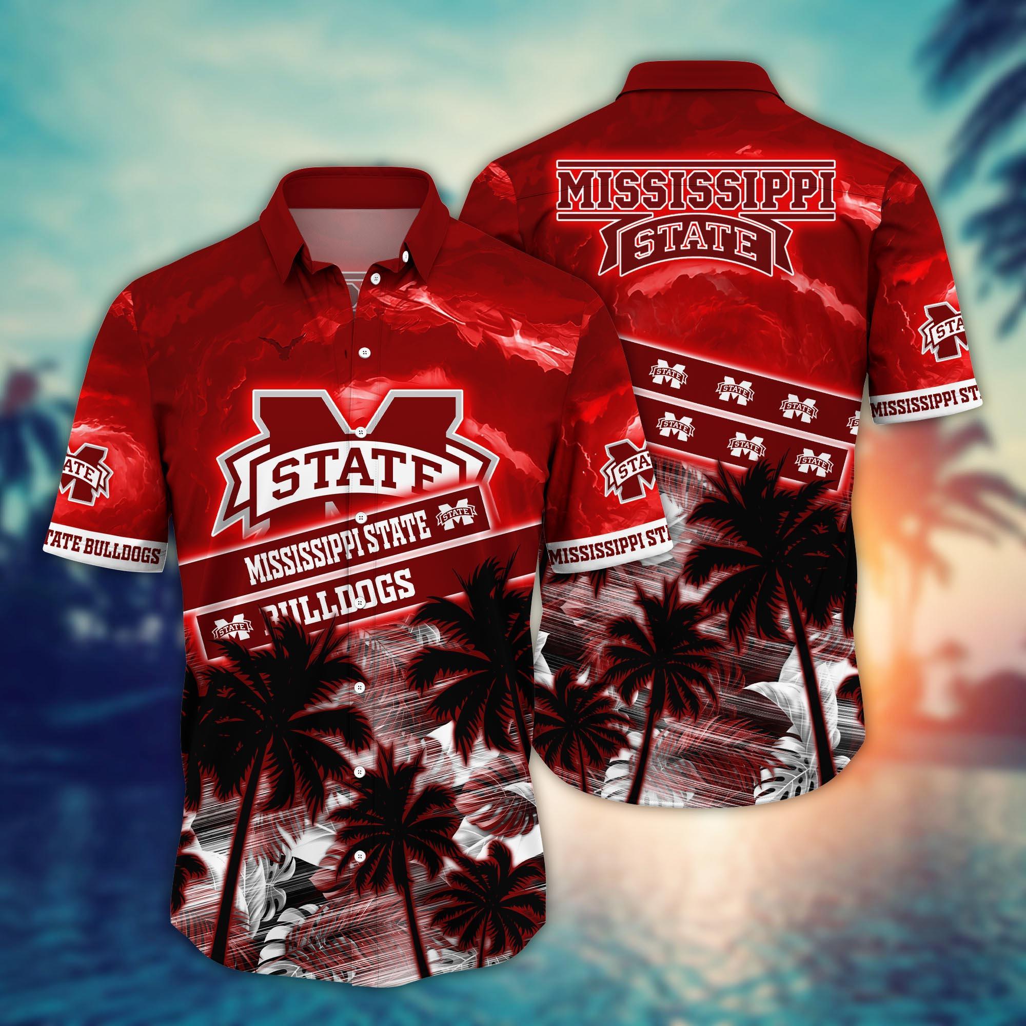 Mississippi State Bulldogs NCAA Flower Hawaii Shirt For Fans Ver 21